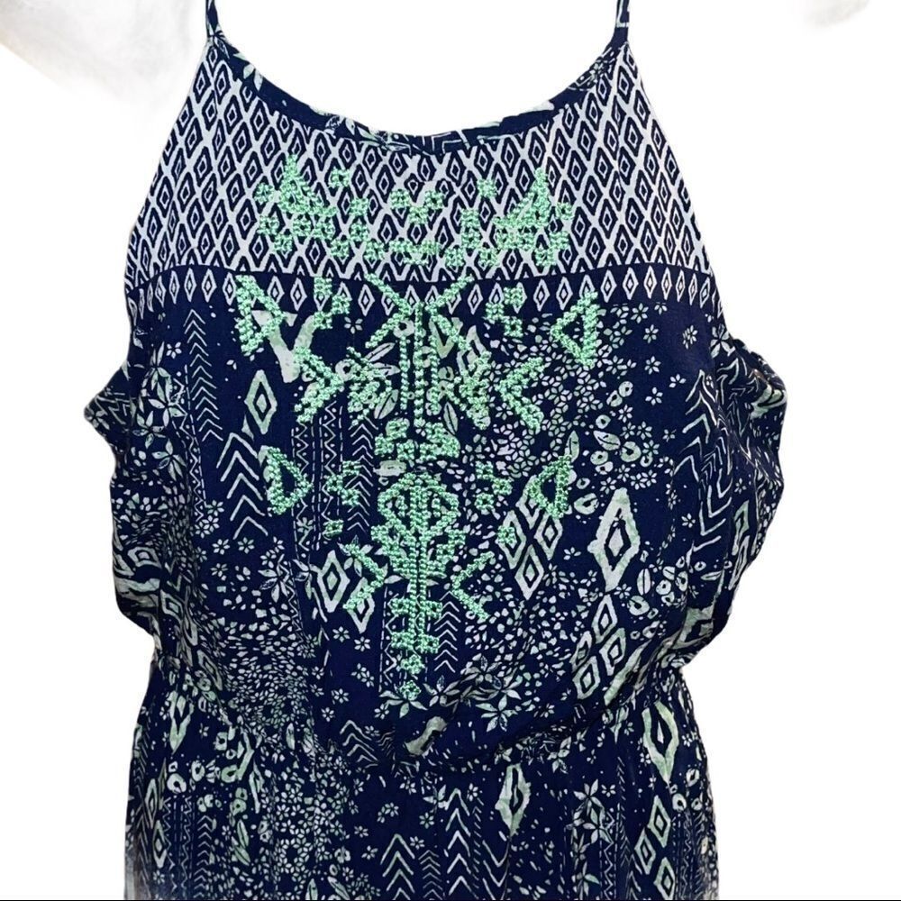 Embroidered Halter Style Maxi Dress - Picture 6 of 6